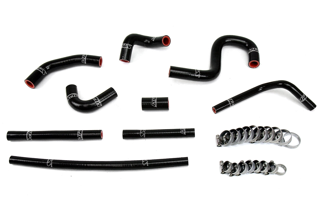 HPS Performance High Temp 3-ply Reinforced SiliconeReplace OEM Rubber Heater Coolant Hoses 57-1798-BLK
