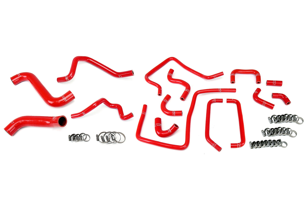 HPS Performance High Temp 3-ply Reinforced SiliconeReplace OEM Radiator Heater Ancillary Hoses 57-1814-RED