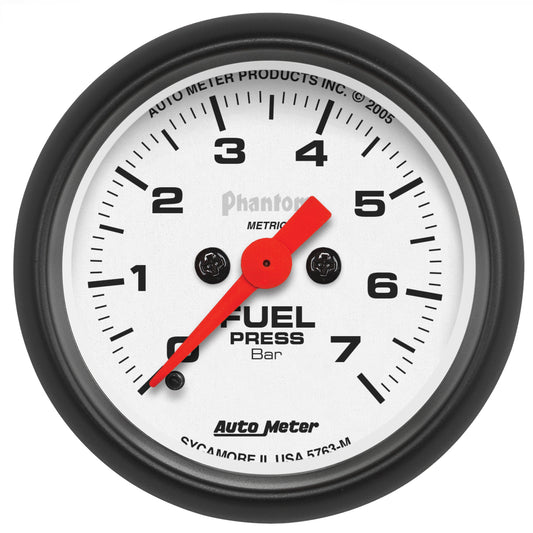AutoMeter 2-1/16 in. FUEL PRESSURE 0-7 BAR PHANTOM 5763-M