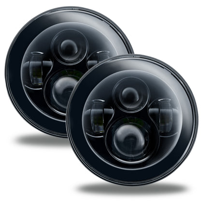 Oracle Lighting 5769-504 - ORACLE 7in. High Powered LED Headlights - NO HALO - Black Bezel