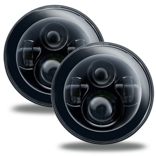 Oracle Lighting 5769-504 - ORACLE 7in. High Powered LED Headlights - NO HALO - Black Bezel