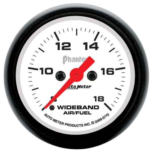AutoMeter 2-1/16 in. WIDEBAND AIR/FUEL RATIO ANALOG 8:1-18:1 AFR PHANTOM 5770