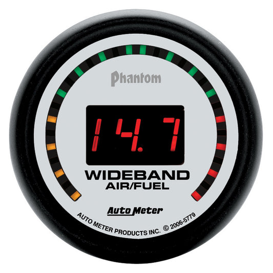 AutoMeter 2-1/16 in. WIDEBAND STREET AIR/FUEL RATIO 10:1-17:1 AFR PHANTOM 5779
