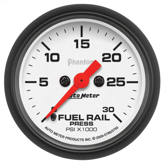 AutoMeter 2-1/16 in. FUEL RAIL PRESSURE 0-30K PSI PHANTOM 5786