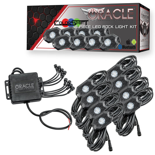 Oracle Lighting 5797-333 - ORACLE Bluetooth ColorSHIFT Underbody Rock Light Kit - 8 PCS