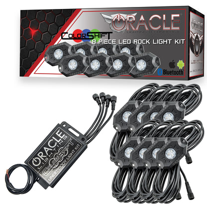 Oracle Lighting 5797-333 - ORACLE Bluetooth ColorSHIFT Underbody Rock Light Kit - 8 PCS