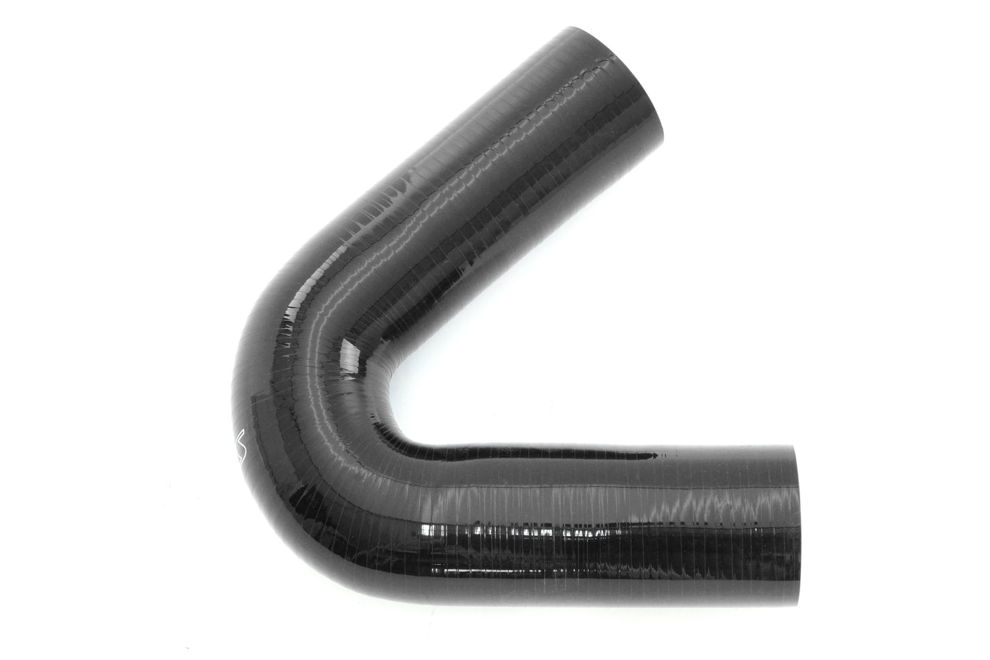 HPS Performance 135 Deg. Silicone Coupler High Temp 4-ply Reinforced 3-1/2" ID 5" Legs Black HTSEC135-350-BLK