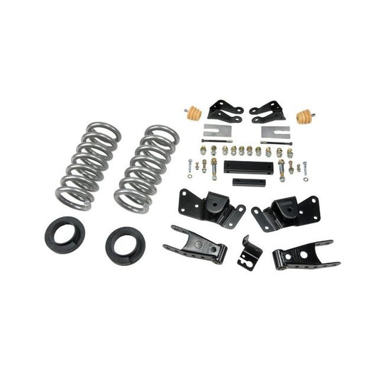 BELLTECH 715 LOWERING KITS Front And Rear Complete Kit W/O Shocks 1997-2000 Chevrolet Silverado/Sierra 3/4 Ton & 1 Ton (Crew Cab/Dually) 1 in. or 2 in. F/4 in. R drop W/O Shocks