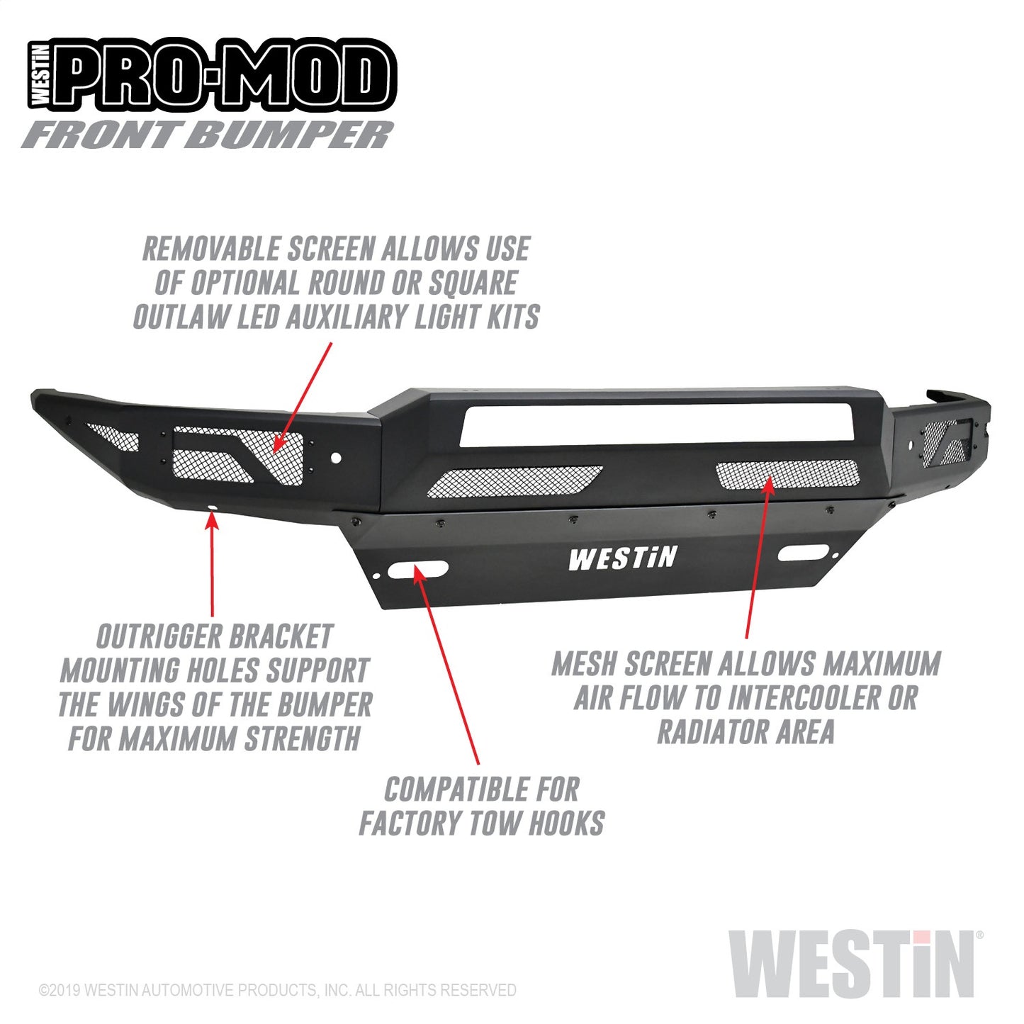 WESTIN Pro-Mod Front Bumper 58-41005