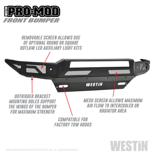 WESTIN Pro-Mod Front Bumper 58-41005