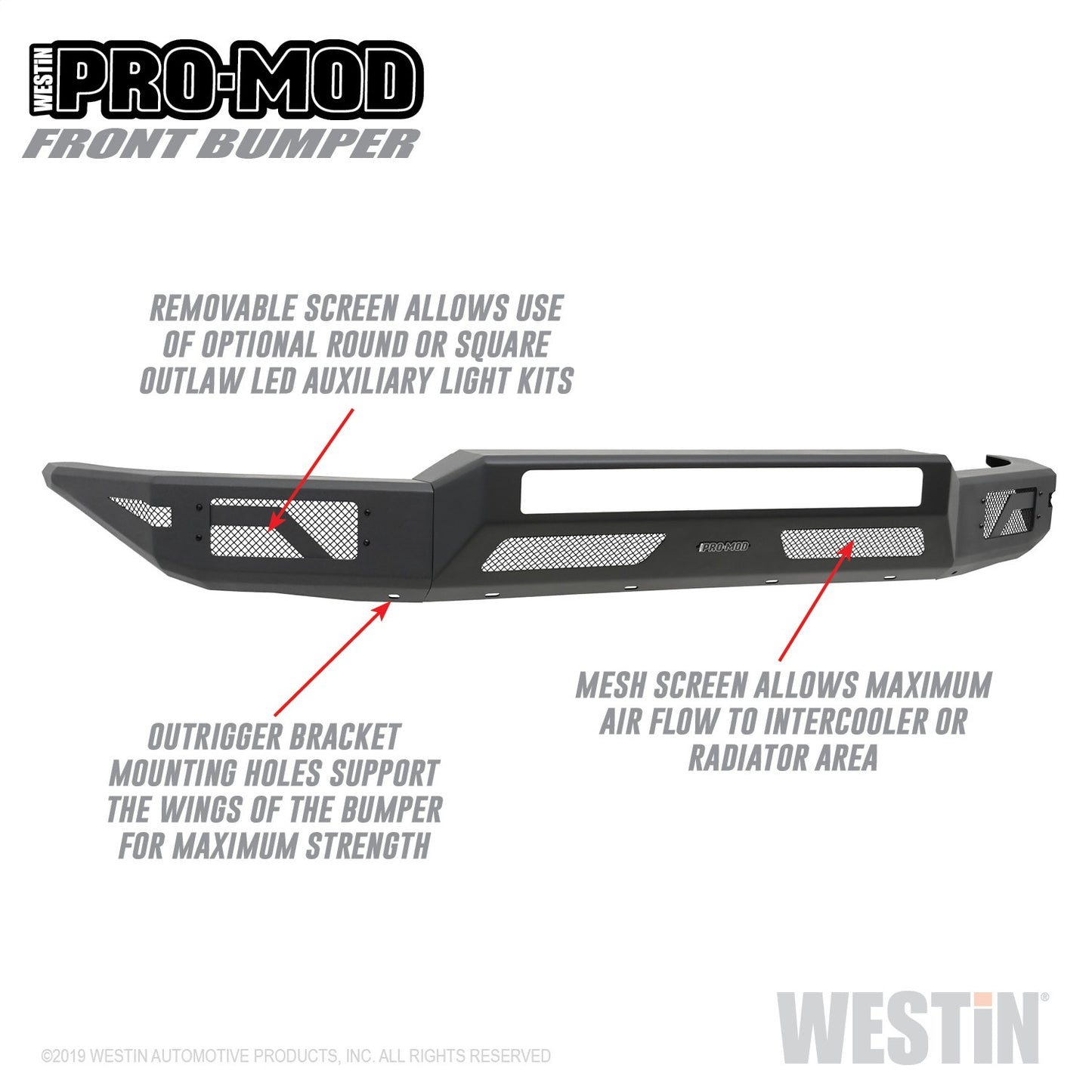 WESTIN Pro-Mod Front Bumper 58-41035