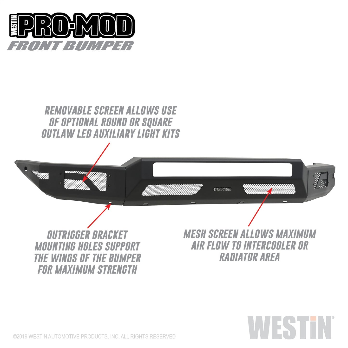 WESTIN Pro-Mod Front Bumper 58-41045