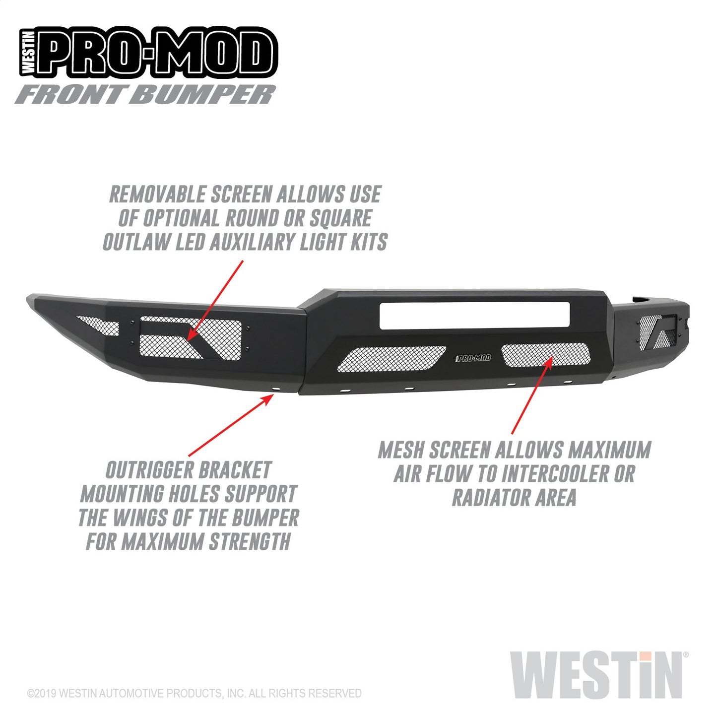 WESTIN Pro-Mod Front Bumper 58-41055