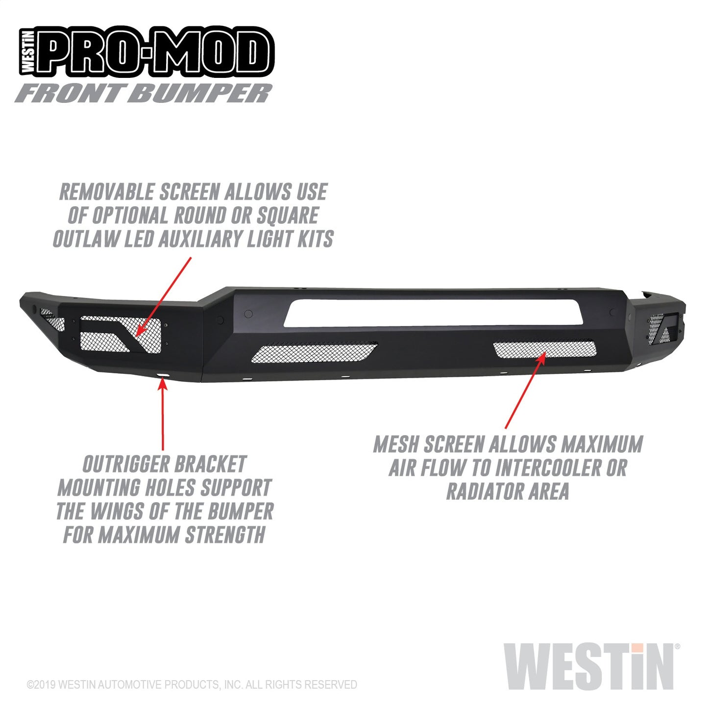 WESTIN Pro-Mod Front Bumper 58-41075