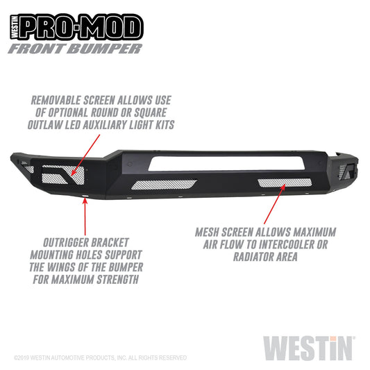 WESTIN Pro-Mod Front Bumper 58-41075