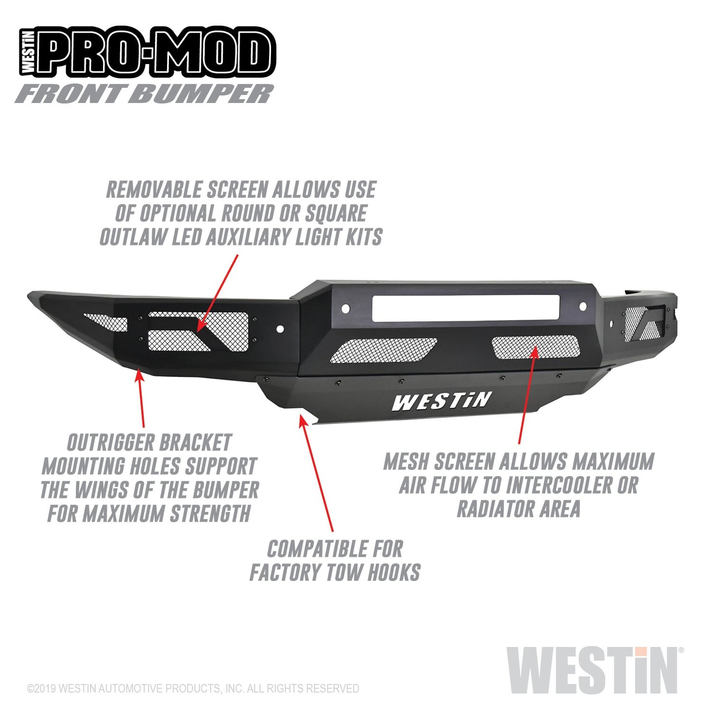 WESTIN Pro-Mod Front Bumper 58-41085