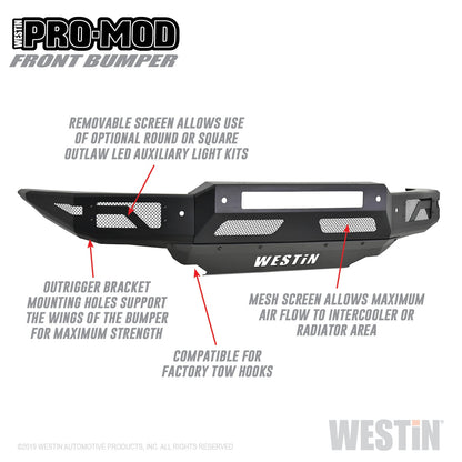 WESTIN Pro-Mod Front Bumper 58-41085