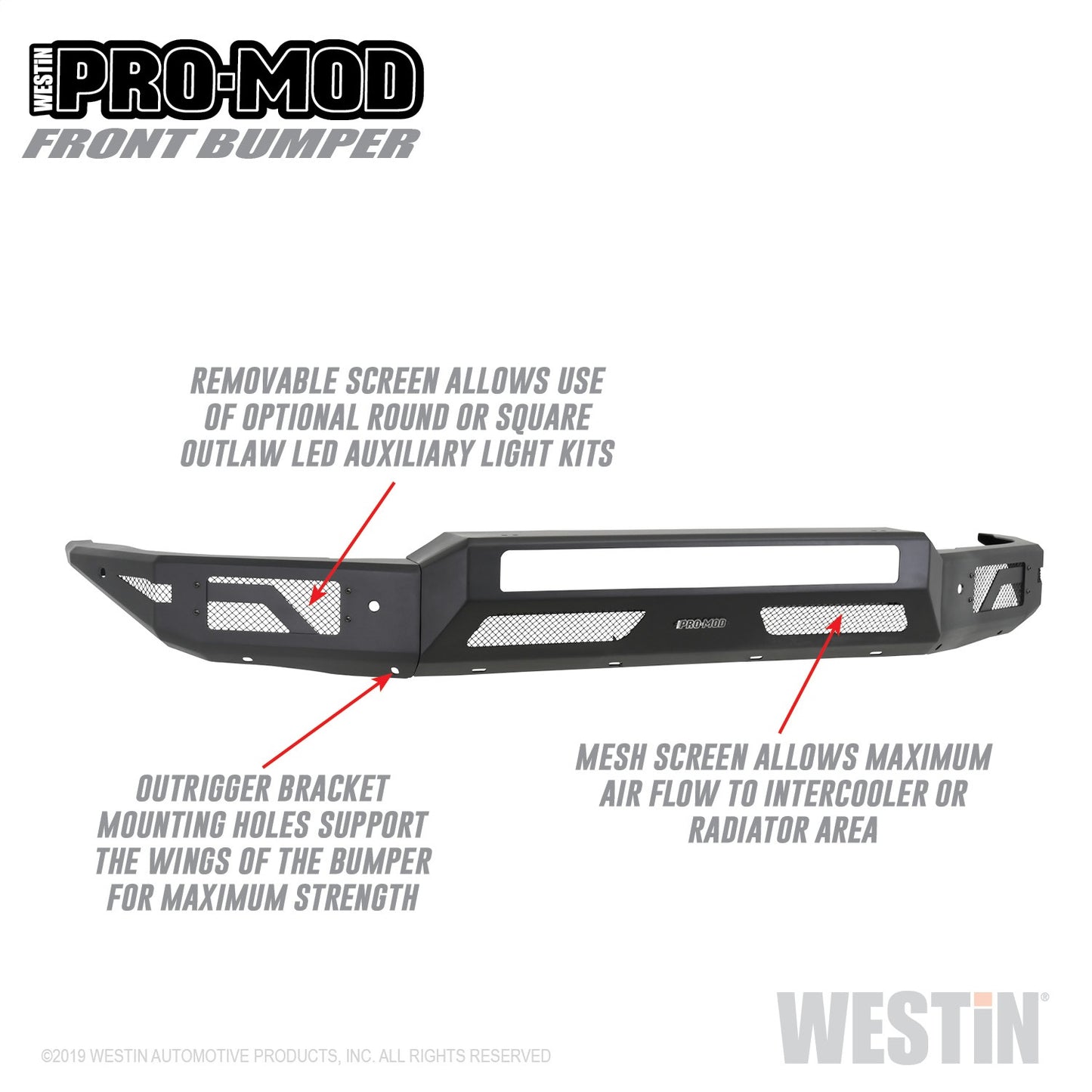 WESTIN Pro-Mod Front Bumper 58-41165