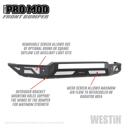 WESTIN Pro-Mod Front Bumper 58-41165