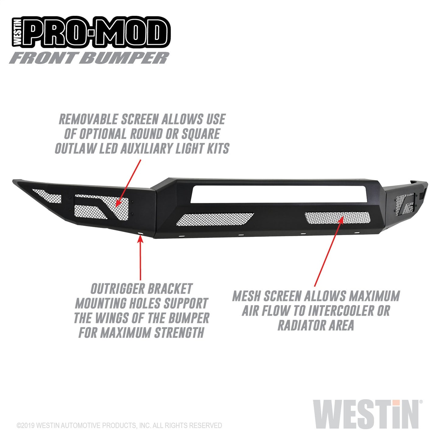 WESTIN Pro-Mod Front Bumper 58-41175