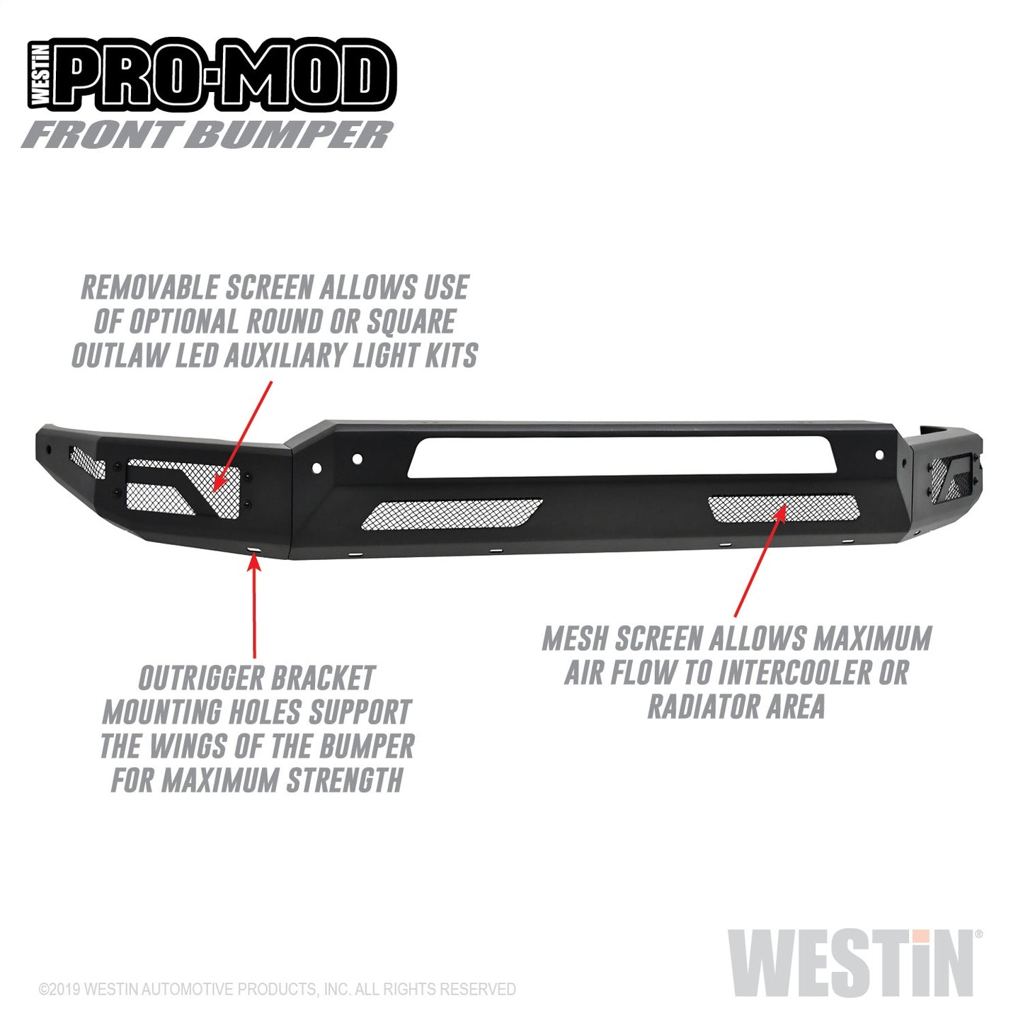 WESTIN Pro-Mod Front Bumper 58-41195