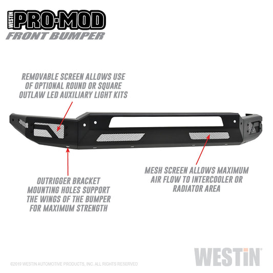 WESTIN Pro-Mod Front Bumper 58-41195