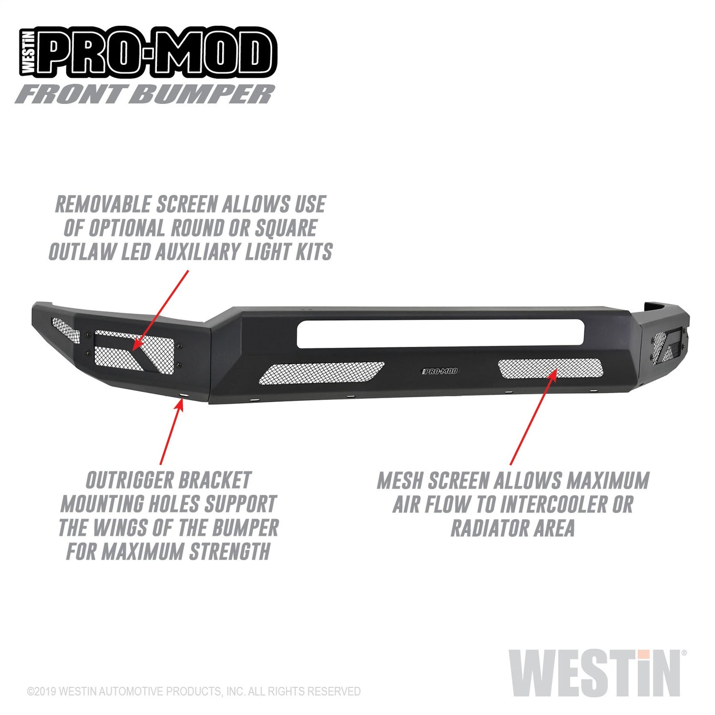 WESTIN Pro-Mod Front Bumper 58-41205