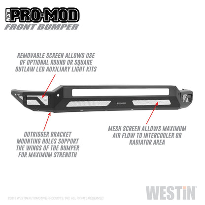 WESTIN Pro-Mod Front Bumper 58-41225