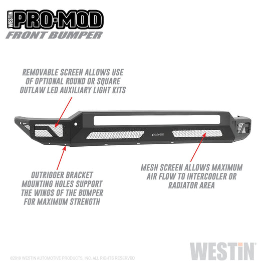 WESTIN Pro-Mod Front Bumper 58-41225