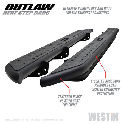 WESTIN Outlaw Nerf Step Bars 58-53945