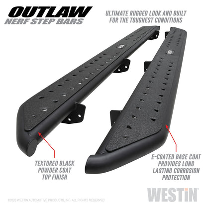 WESTIN Outlaw Nerf Step Bars 58-54165