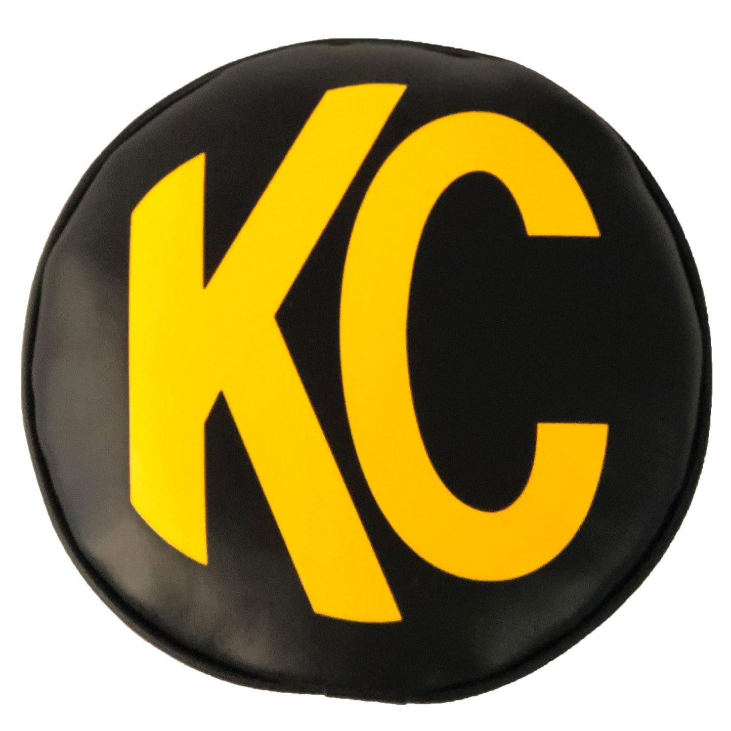 KC HiLiTES 8 in Light Cover - Soft Vinyl - Pair - Black / Yellow KC Logo 5802