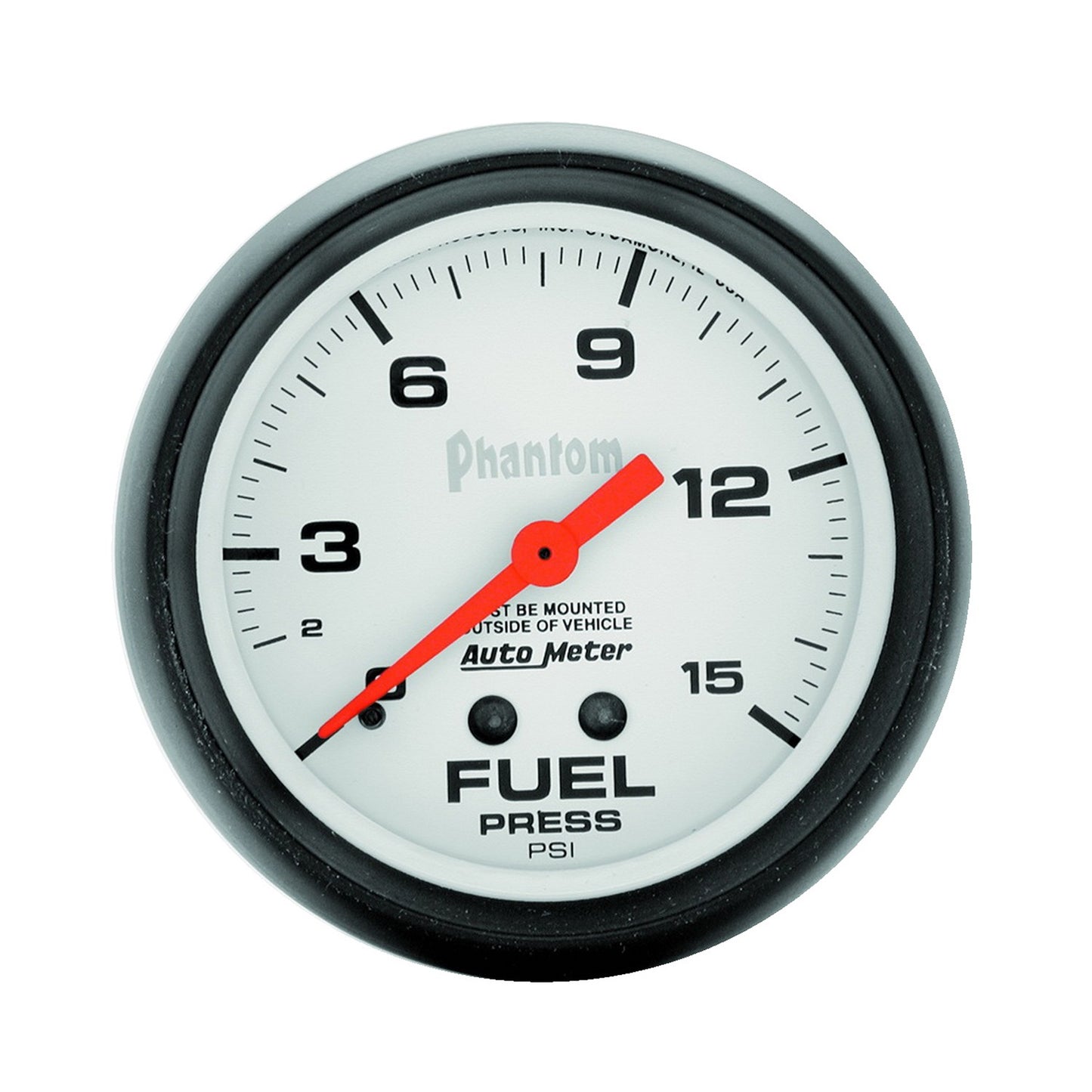 AutoMeter 2-5/8 in. FUEL PRESSURE 0-15 PSI PHANTOM 5810