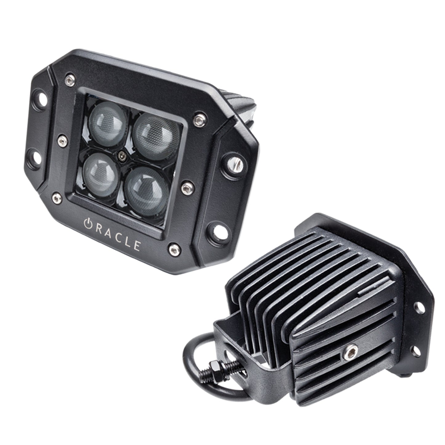 Oracle Lighting 5813-001 - Black Series - ORACLE 7D 3in. 20W Flush LED Square Spot/Flood Light