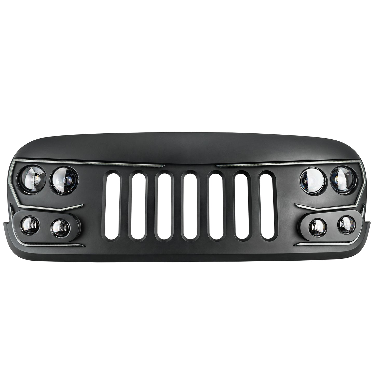 Oracle Lighting 5817-504 - ORACLE Lighting VECTOR Series Full LED Grill- Jeep Wrangler JK