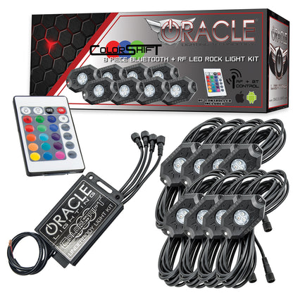 Oracle Lighting 5819-333 - ORACLE Bluetooth + RF ColorSHIFT Underbody Rock Light Kit - 8 PCS