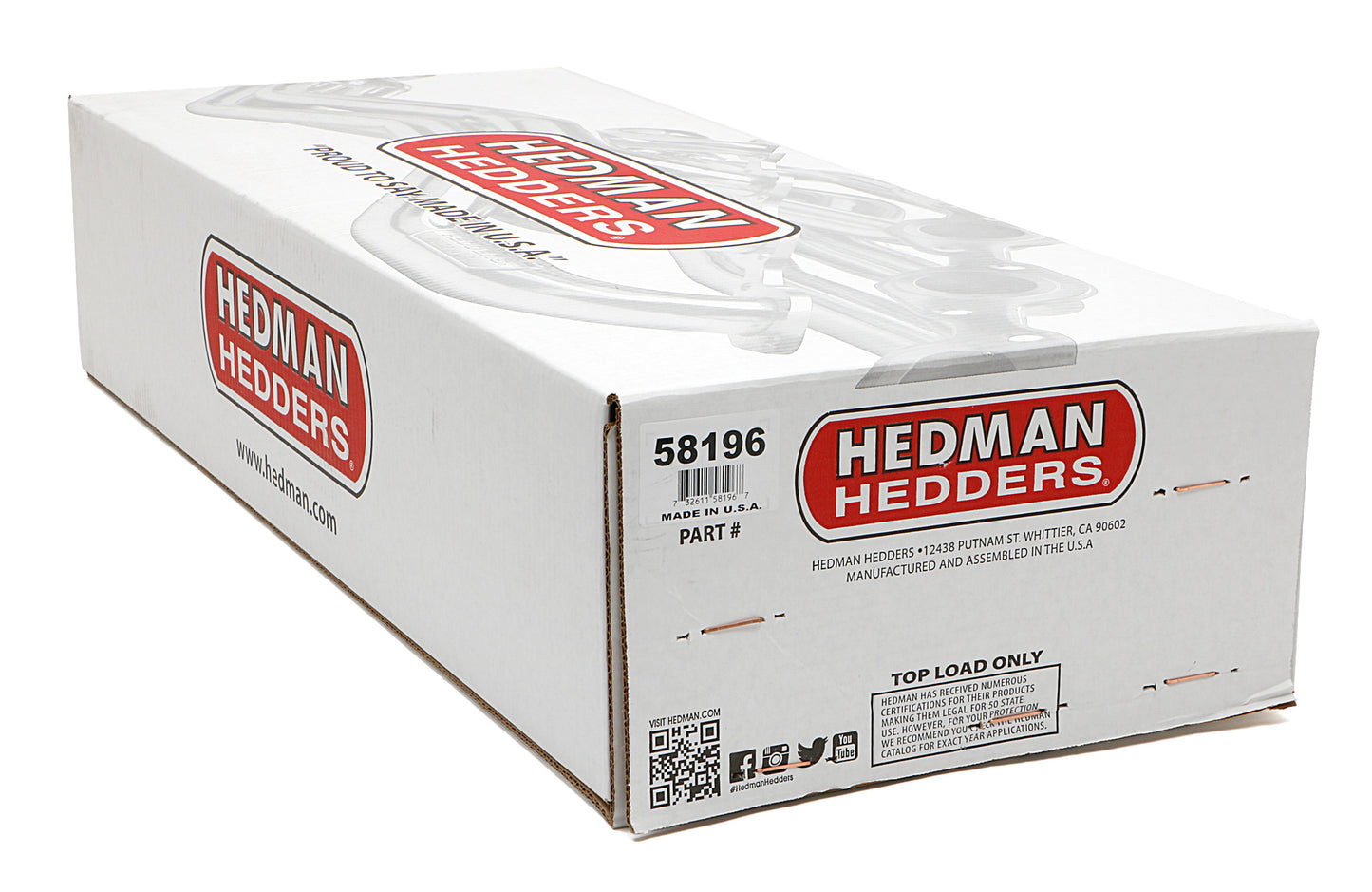 Hedman Hedders HTC COATED HEADERS; 1-3/4 IN. TUBE DIA.; 3 IN. COLL.; FULL LENGTH DESIGN 58196