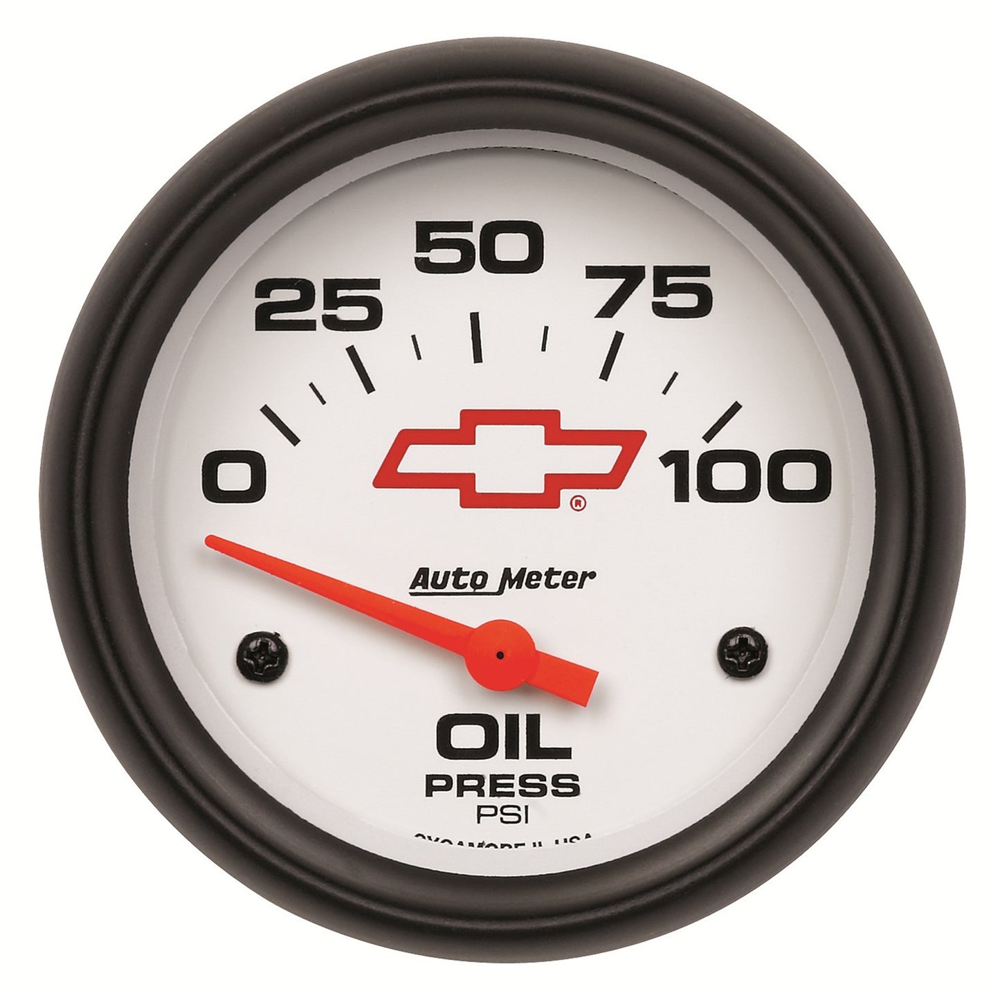 AutoMeter 2-5/8 in. OIL PRESSURE 0-100 PSI GM WHITE 5827-00406