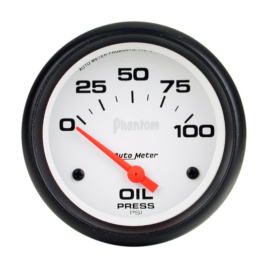 AutoMeter 2-5/8 in. OIL PRESSURE 0-100 PSI PHANTOM 5827