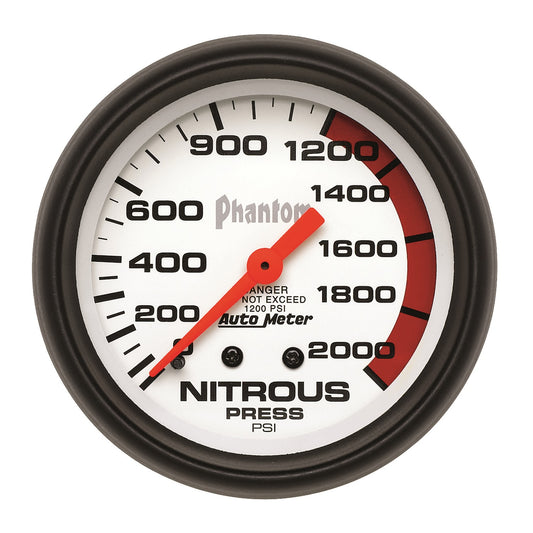 AutoMeter 2-5/8 in. NITROUS PRESSURE 0-2000 PSI PHANTOM 5828