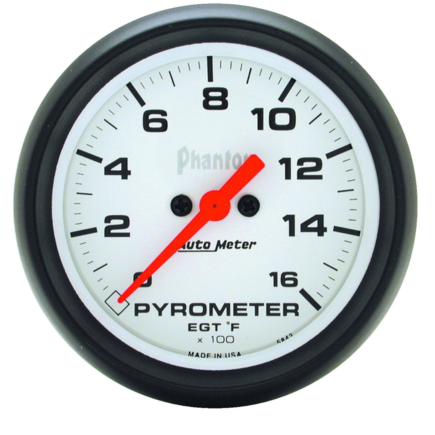 AutoMeter 2-5/8 in. PYROMETER 0-1600 Fahrenheit PHANTOM 5844