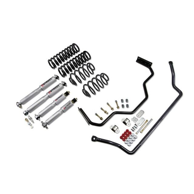 BELLTECH 1719 MUSCLE CAR PERF KIT Complete Kit Inc Front and Rear Springs Street Performance Shocks & Sway bars 1967- Chevrolet Chevelle/Malibu/Skylark (A-Body) 1 in. F/1 in. R drop