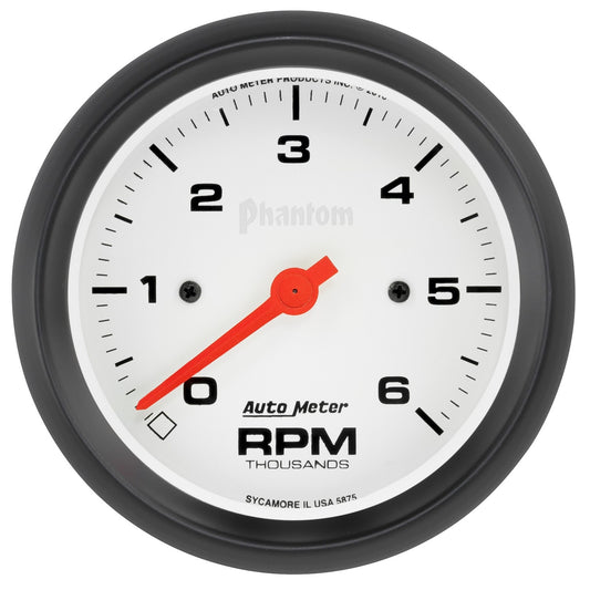 AutoMeter 3-3/8 in. IN-DASH TACHOMETER 0-6000 RPM PHANTOM 5875