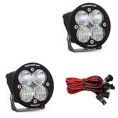 Baja Designs Squadron-R Sport Black LED Auxiliary Light Pod Pair 587803