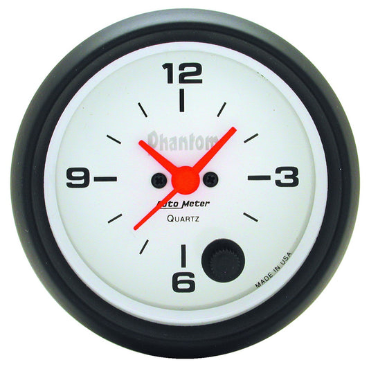 AutoMeter 2-5/8 in. CLOCK 12 HOUR PHANTOM 5885