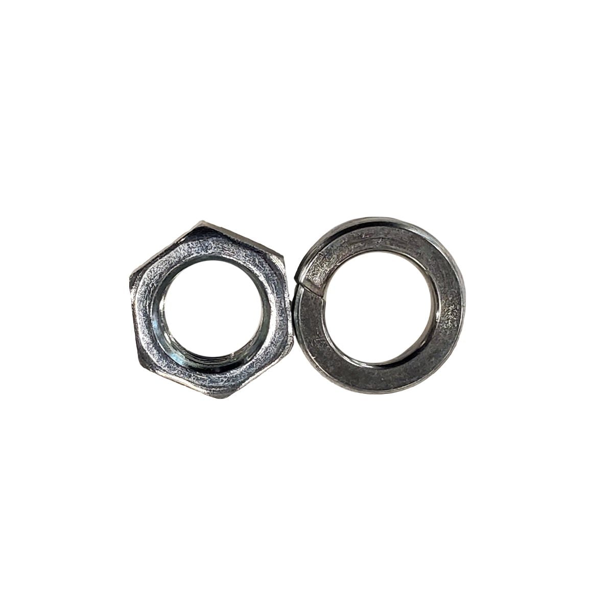 Pitman shaft nut and lock washer kit for Saginaw Vega 140 manual steering gears.
