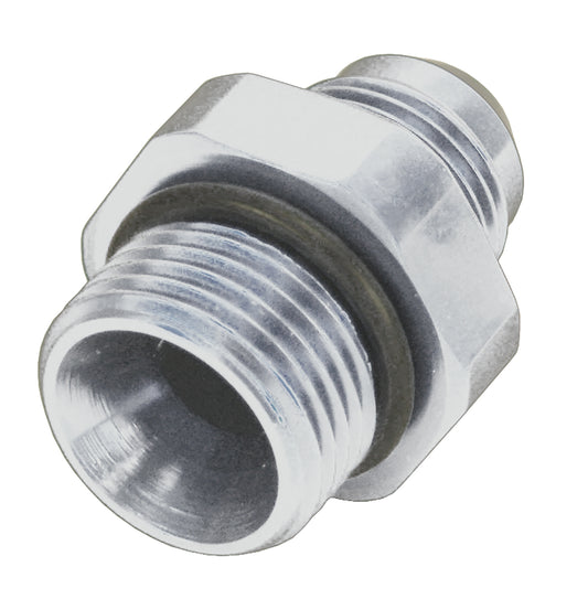 Derale Aluminum Cooler/Adapter Fitting -8AN x -10AN O-ring, Bright Anodized 59008