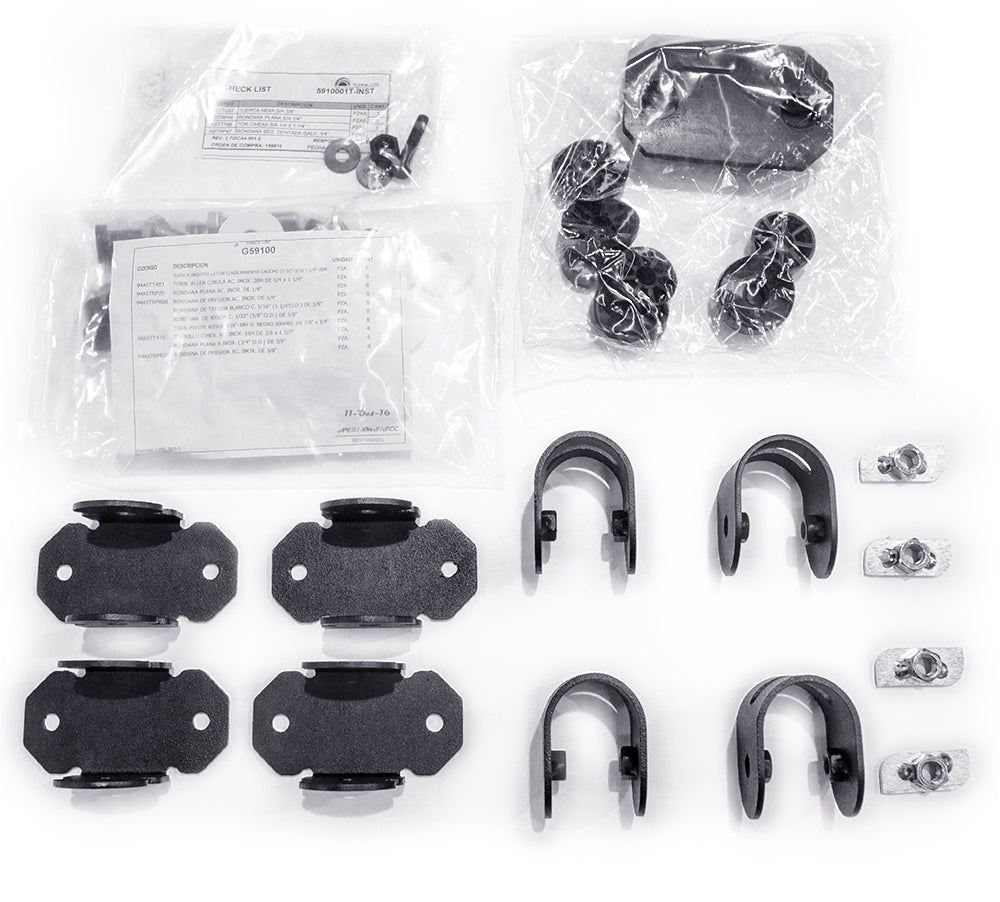 Go Rhino 5910000T SRM Rack Mounting Kit Adjustable MultiAxis Mount Textured Black