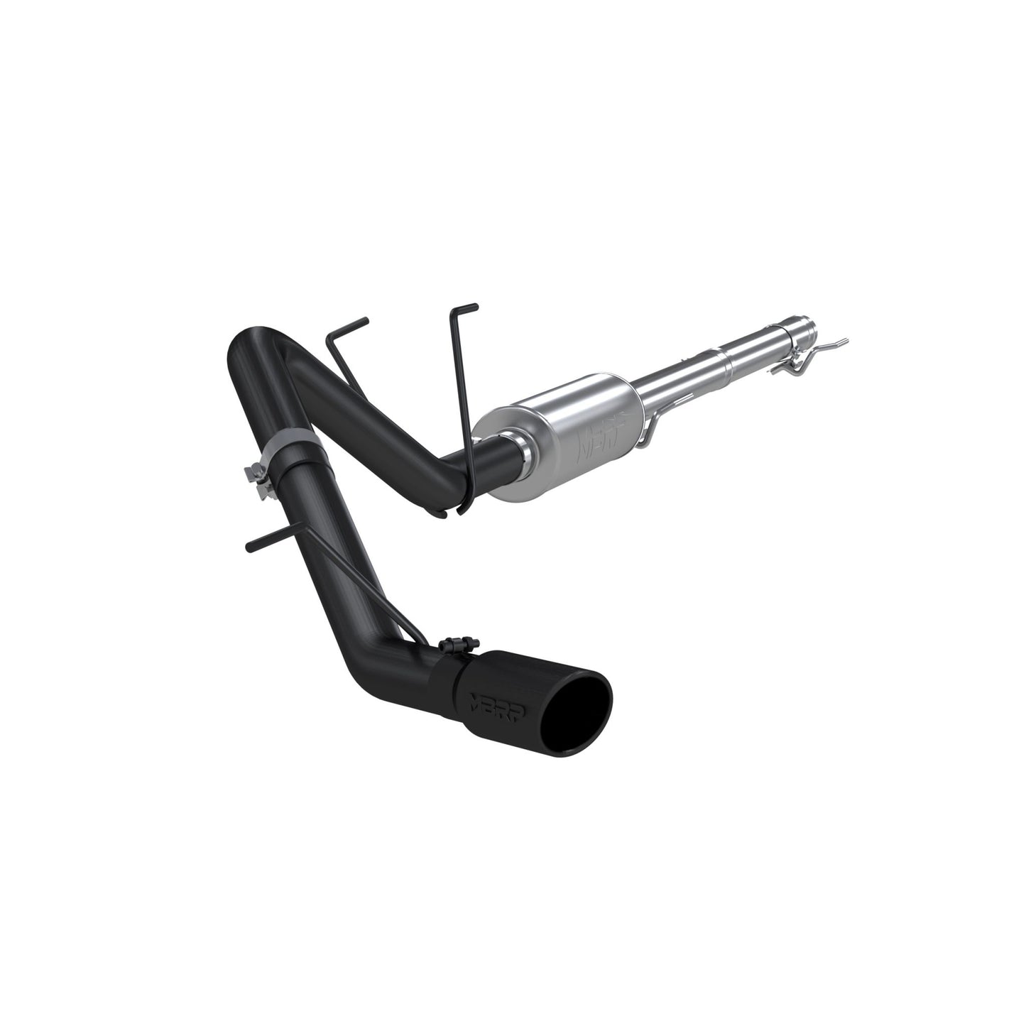 MBRP Exhaust 3in. Cat Back; Single Side; Black Coated S5142BLK