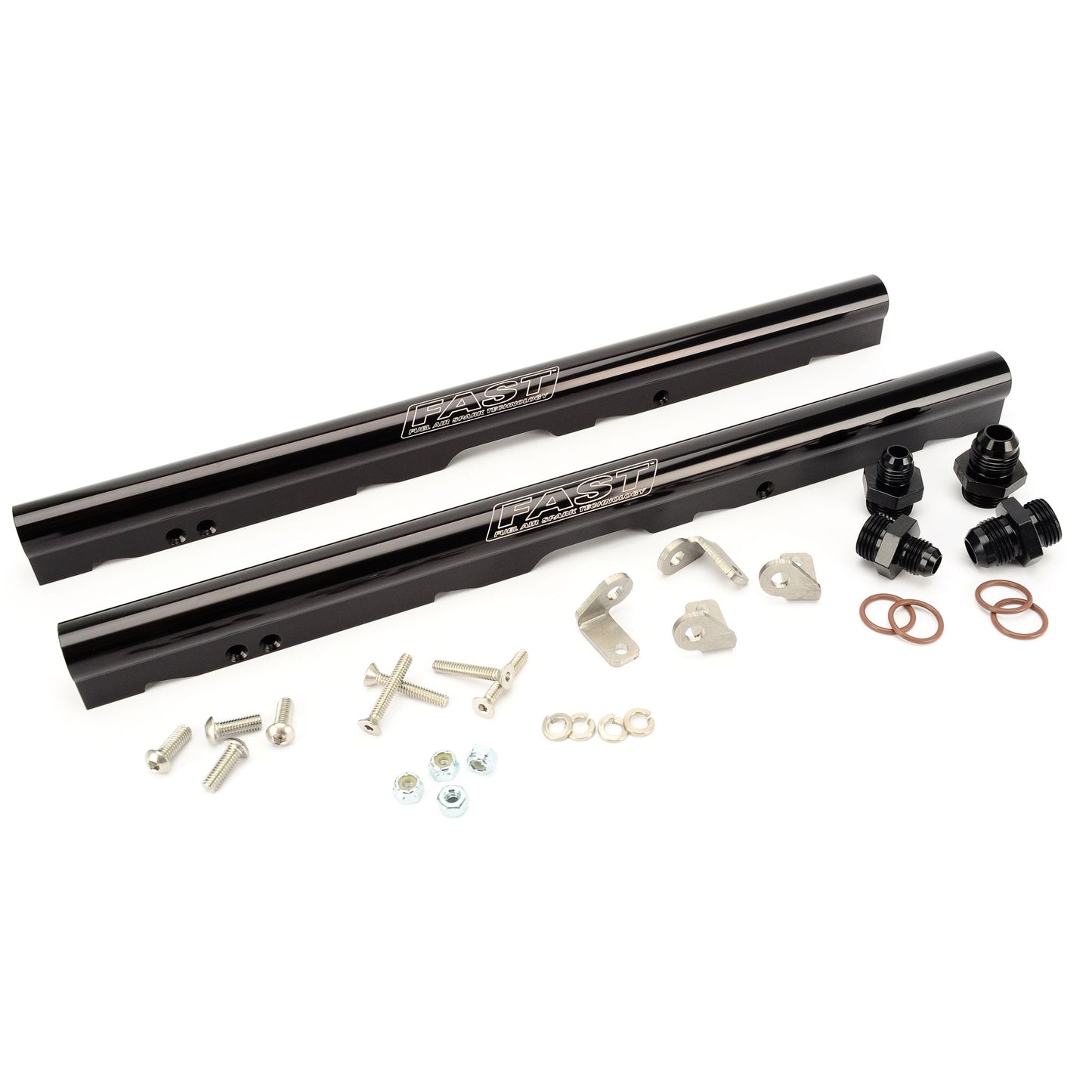 FAST Black Billet Fuel Rail Kit for LS1 and LS6 LSXr 102mm Intake Manifolds 146032B-KIT